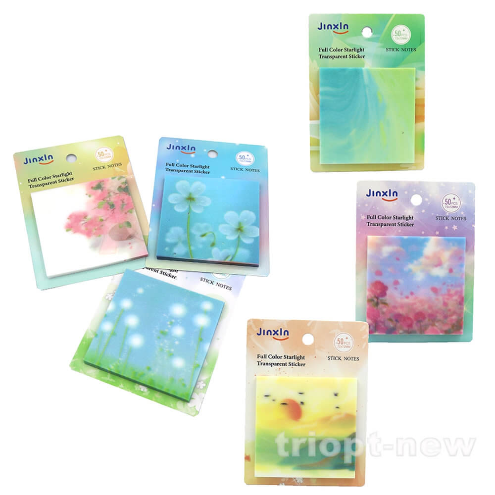 JX698 Папір самокл. для нотаток тоннов. з блискітками 