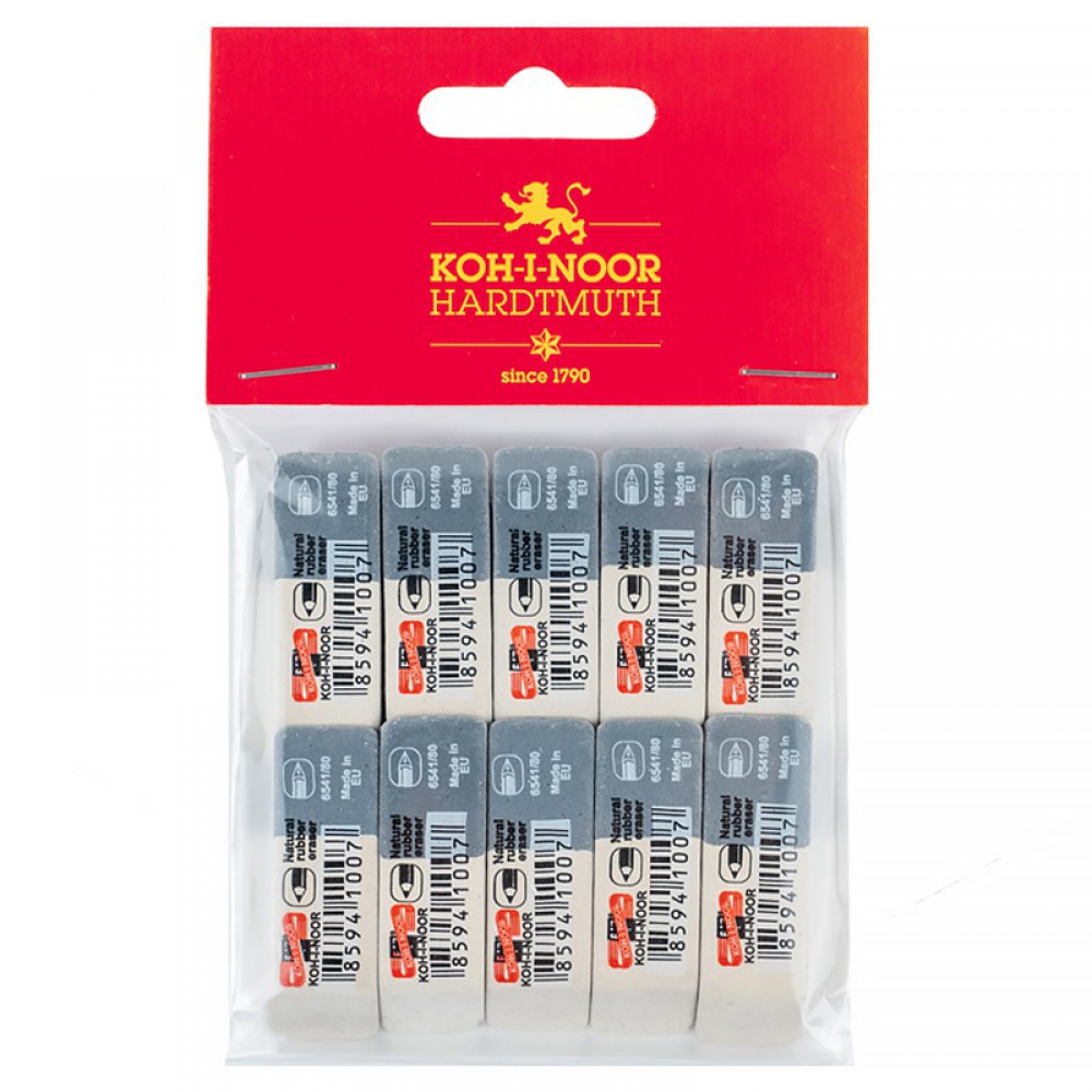 Гумка комбінована SunPearl, 6541/80 (полібег 10шт)