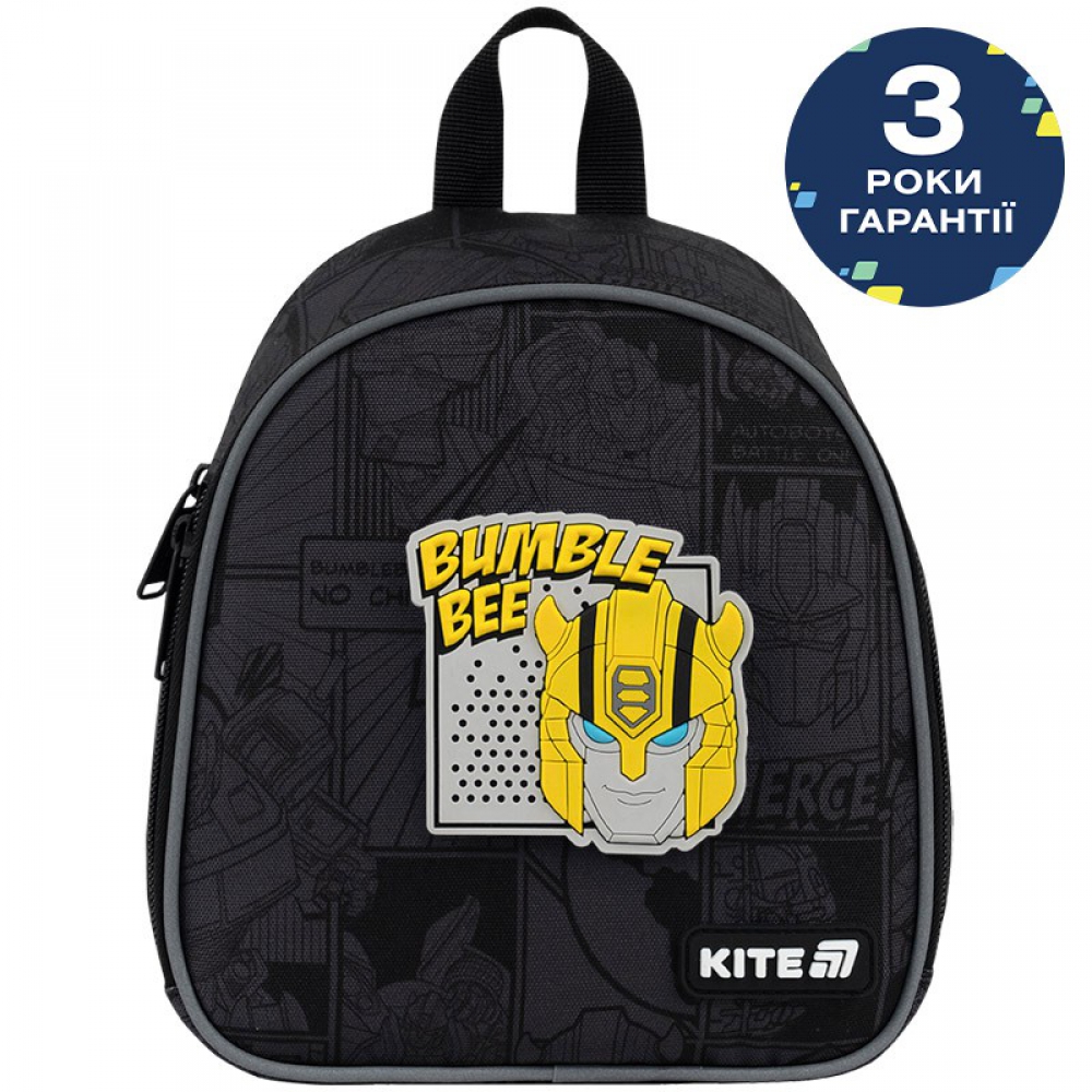 Рюкзак Kite Kids TF26-538XXS. Ущільнена спинка, 1 відділення, ручка-петля, регульовані лямки та нагрудний ремінь, світловідбивні елементи, поле для персональних даних