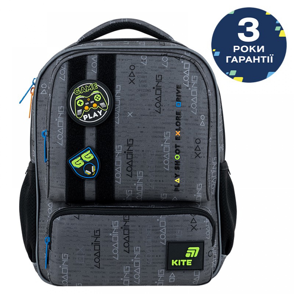 Рюкзак Kite Kids K26-559XS-3. Ущільнена спинка з сіточкою, 1 відділення, 2 передні, 2 бічні кишені, 1 внутрішня кишеня на блискавці, Ущільнена ручка, ручка-петля, нагрудний ремінь, світловідбивні елементи, поле для персональних даних