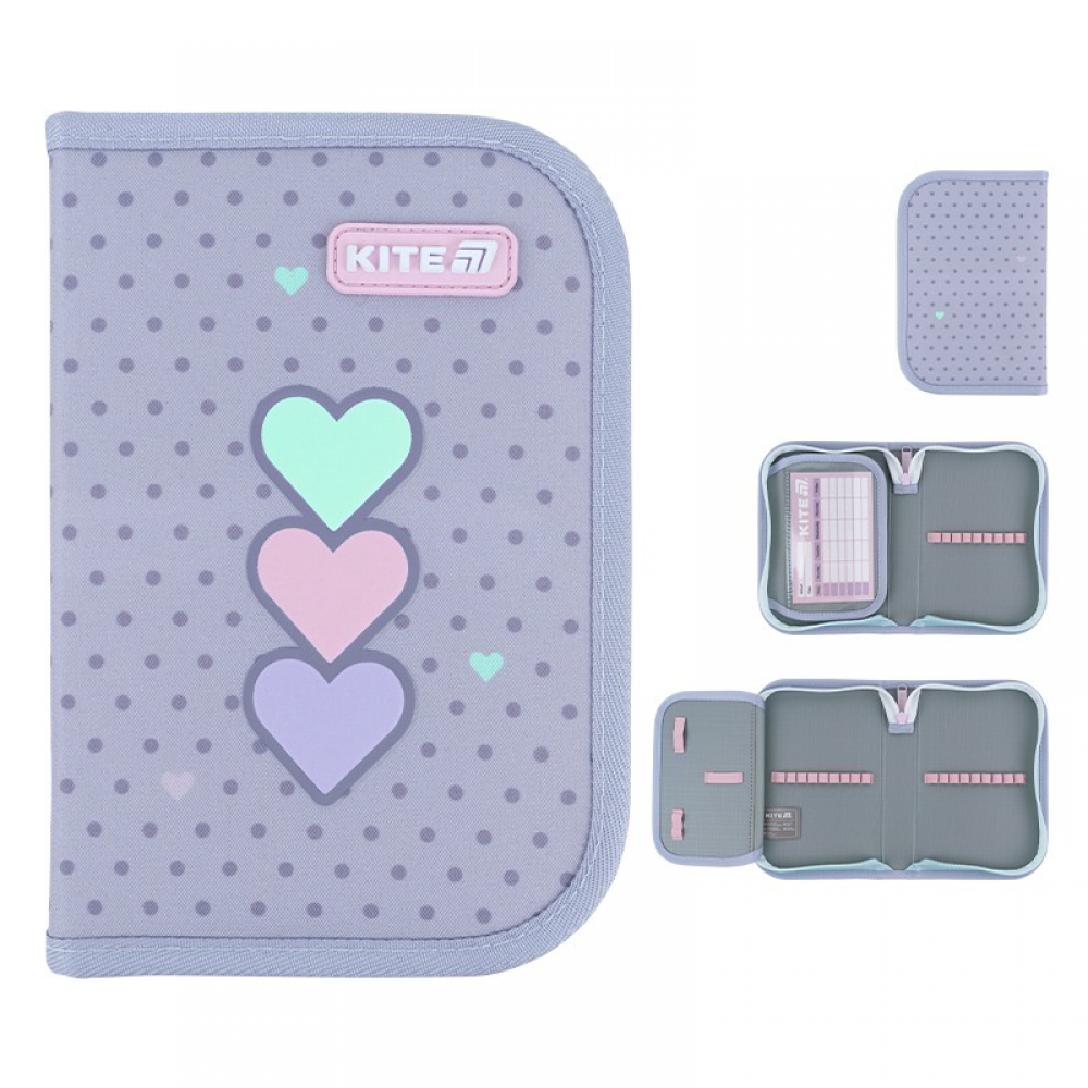 Пенал Kite K26-621-3, 1 відділення, 1 відворот, без наповнення