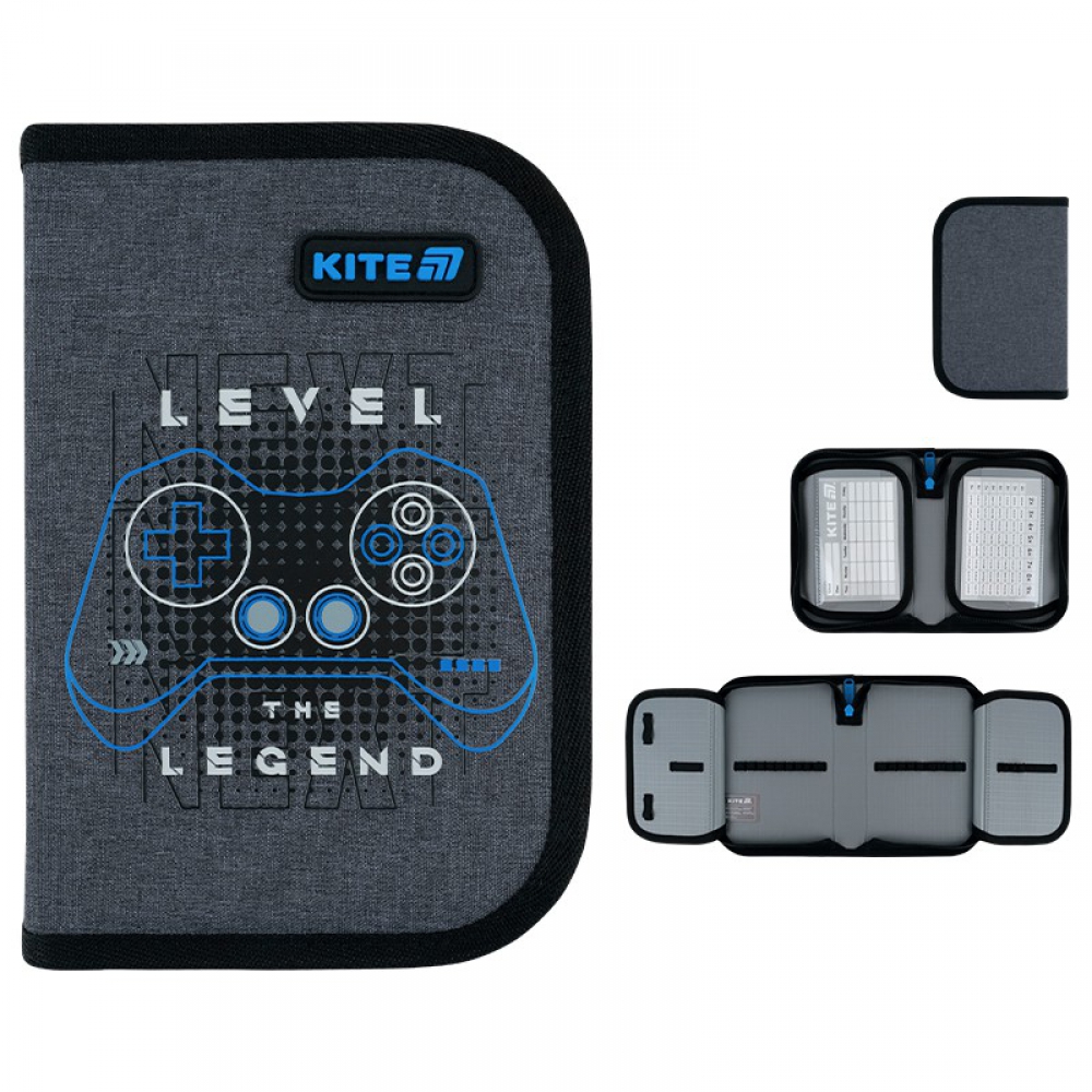 Пенал Kite K26-622-6, 1 відділення, 2 відвороти, без наповнення