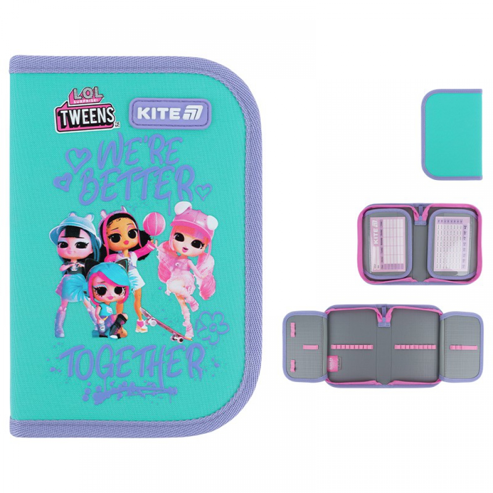 Пенал Kite LO26-622, 1 відділення, 2 відвороти, без наповнення