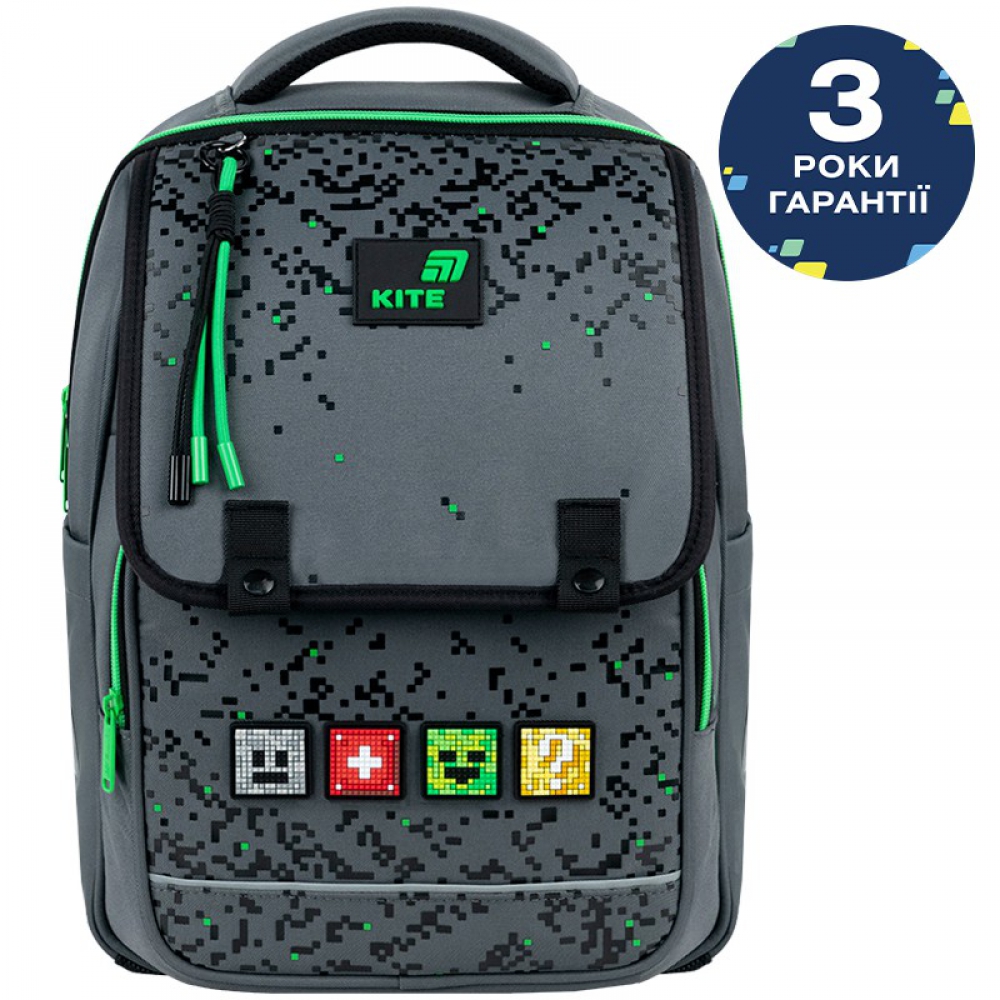 Рюкзак Kite Education K26-772M-2. Ортопедична спинка Ergo Kids, 1 відділення, передній клапан з фіксацією на магнітах, 2 передні та 2 бічні кишені, органайзер, кишеня для телефона, роздільники, нагрудний ремінь, ущільнене дно, підвіска