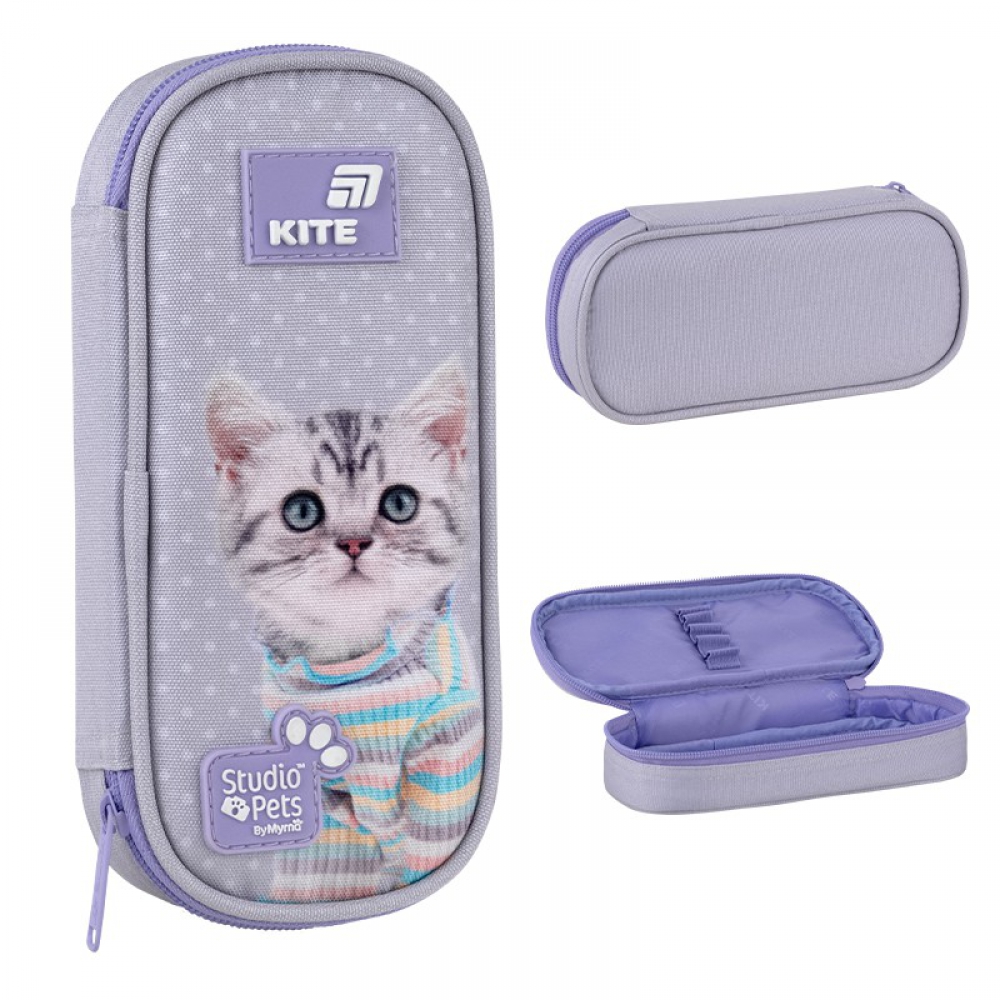 Пенал Kite SP26-662, 1 відділення, резинки для фіксації канцелярії