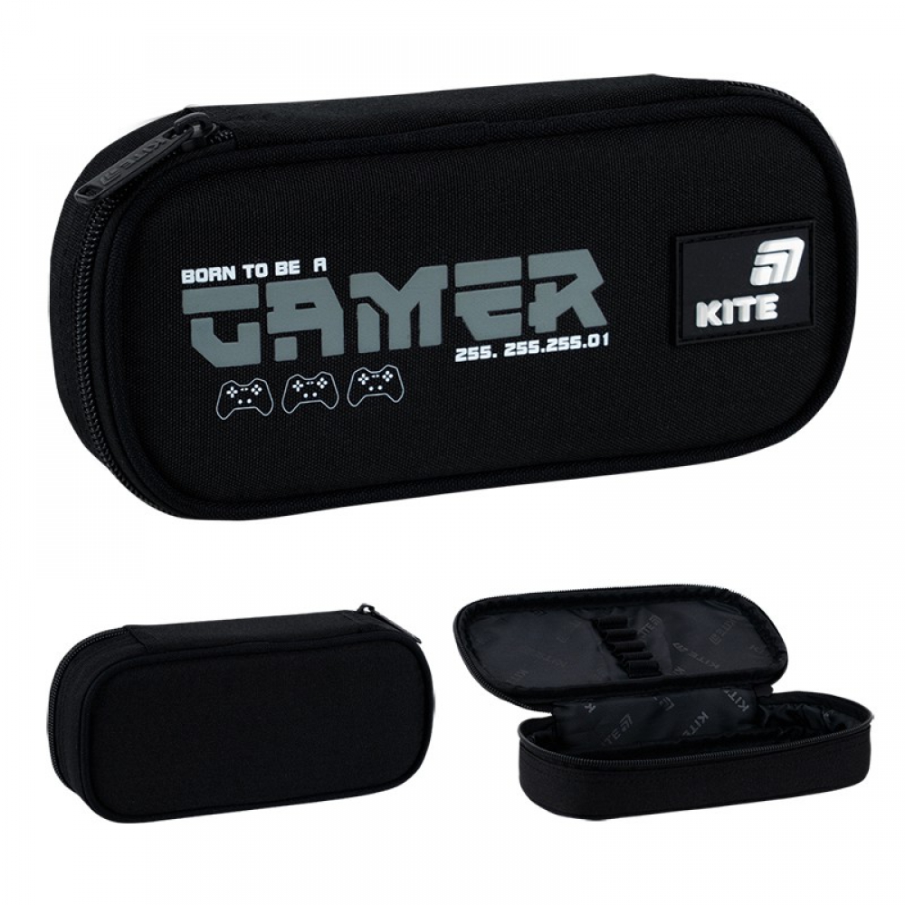 Пенал Kite K26-662-15, 1 відділення, резинки для фіксації канцелярії