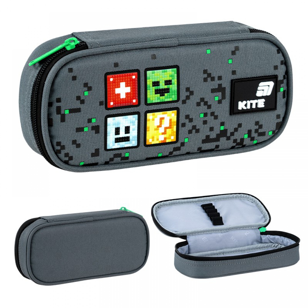 Пенал Kite K26-662-22, 1 відділення, резинки для фіксації канцелярії