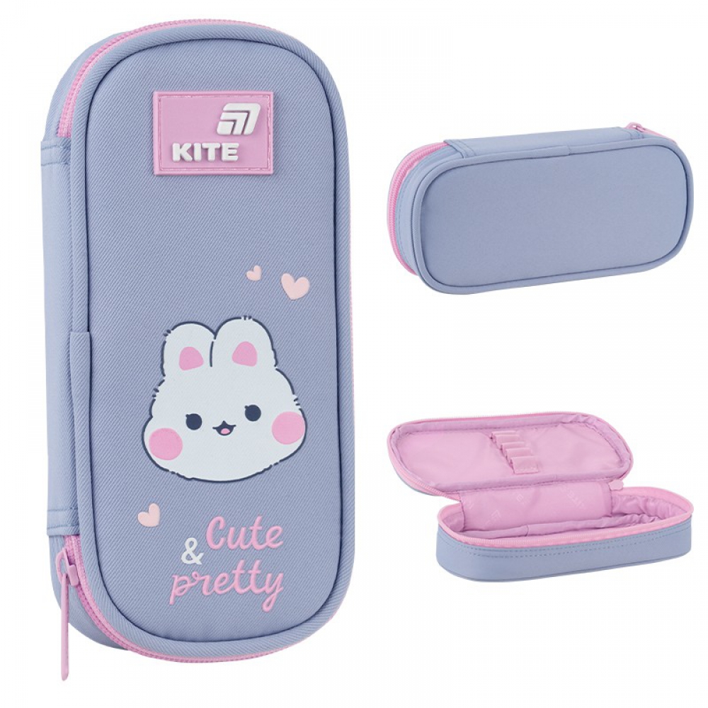 Пенал Kite K26-662-18, 1 відділення, резинки для фіксації канцелярії