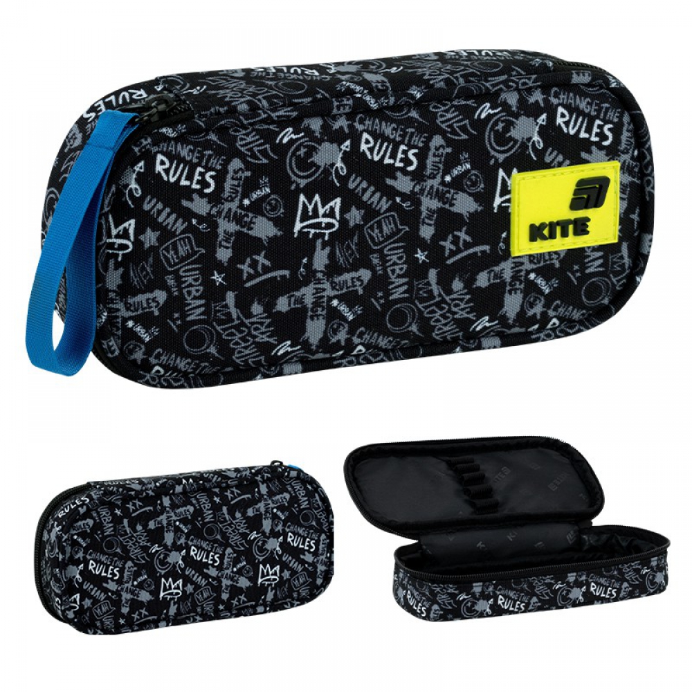 Пенал Kite K26-662-9, 1 відділення, резинки для фіксації канцелярії