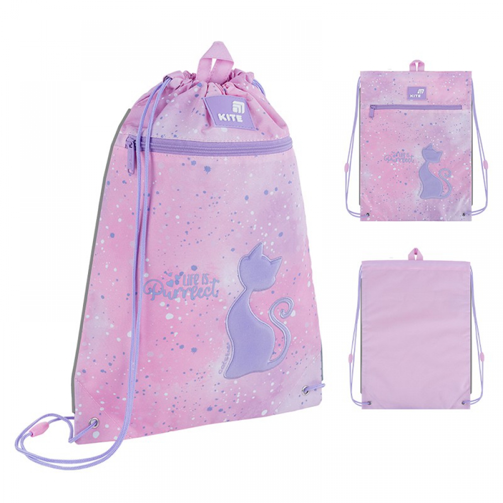 Сумка для взуття Kite K26-601M-1, 1 відділення, 1 передня кишеня, петля для вішалки, світловідбивні елементи