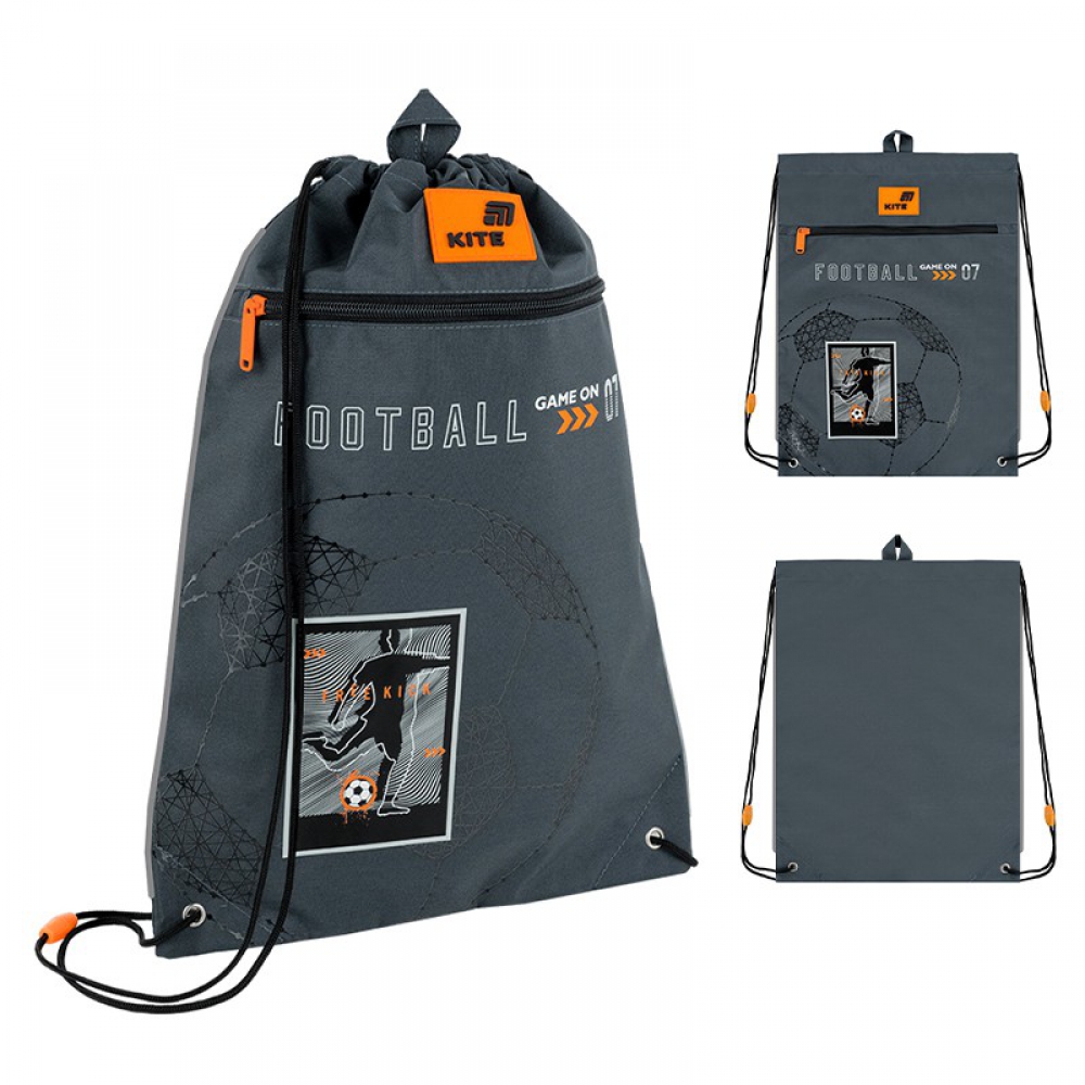 Сумка для взуття Kite K26-601M-4, 1 відділення, 1 передня кишеня, петля для вішалки, світловідбивні елементи