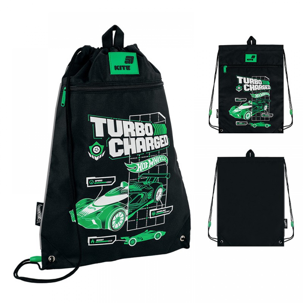 Сумка для взуття Kite HW26-601M-1, 1 відділення, 1 передня кишеня, петля для вішалки, світловідбивні елементи