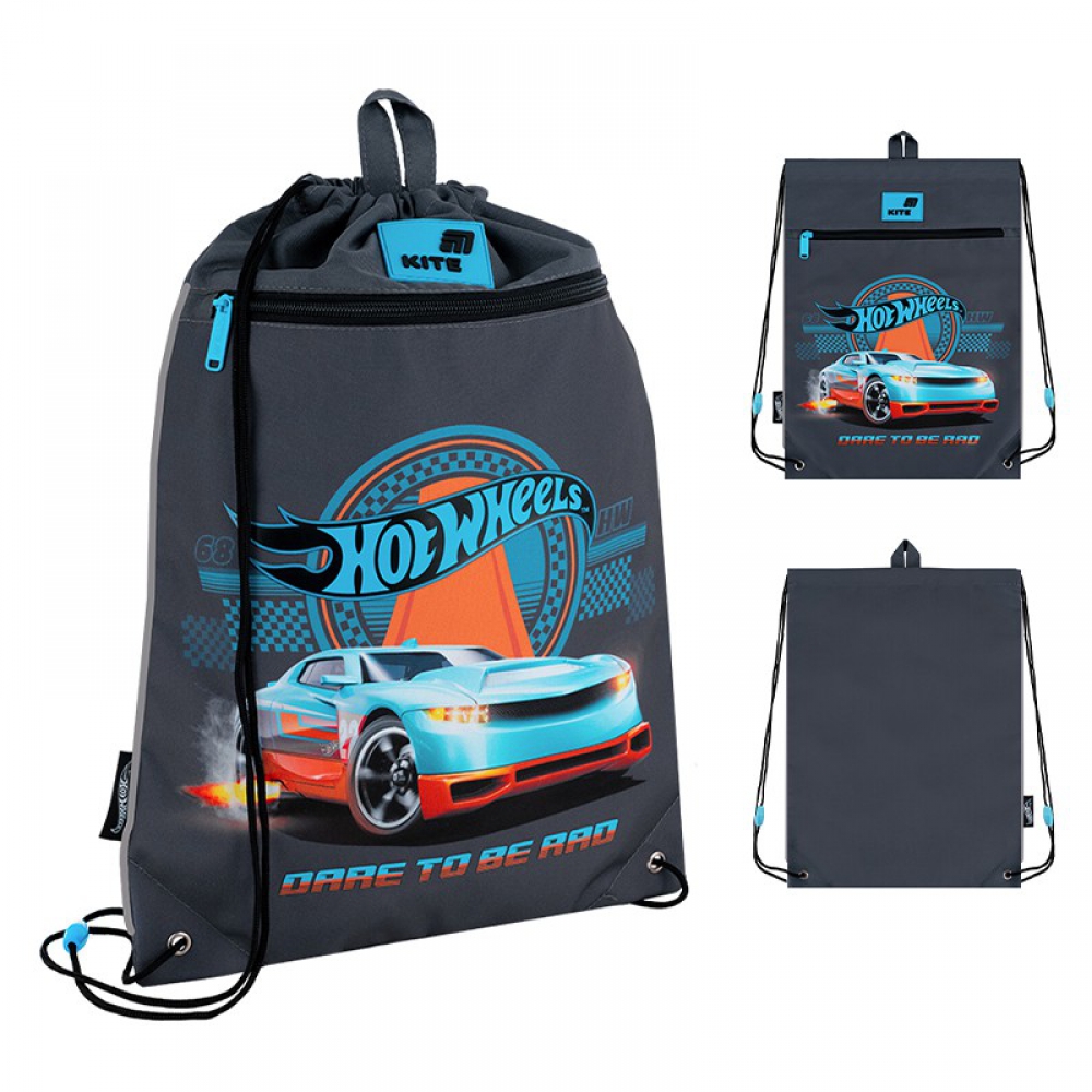 Сумка для взуття Kite HW26-601M-3, 1 відділення, 1 передня кишеня, петля для вішалки, світловідбивні елементи