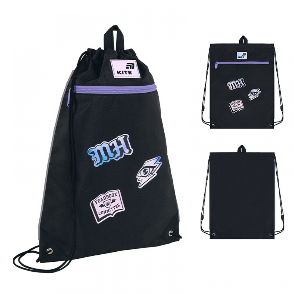 Сумка для взуття Kite MH26-601M-1, 1 відділення, 1 передня кишеня, петля для вішалки, світловідбивні елементи