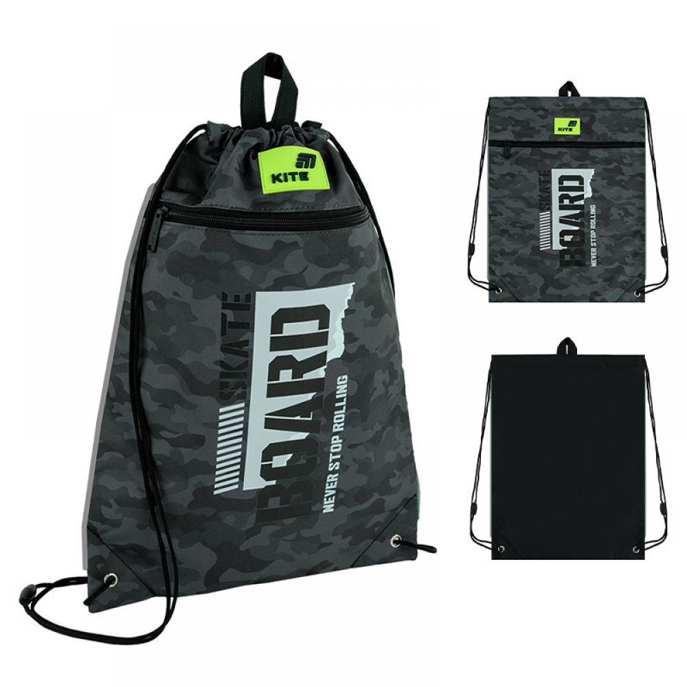 Сумка для взуття Kite K26-601M-12, 1 відділення, 1 передня кишеня, петля для вішалки, світловідбивні елементи