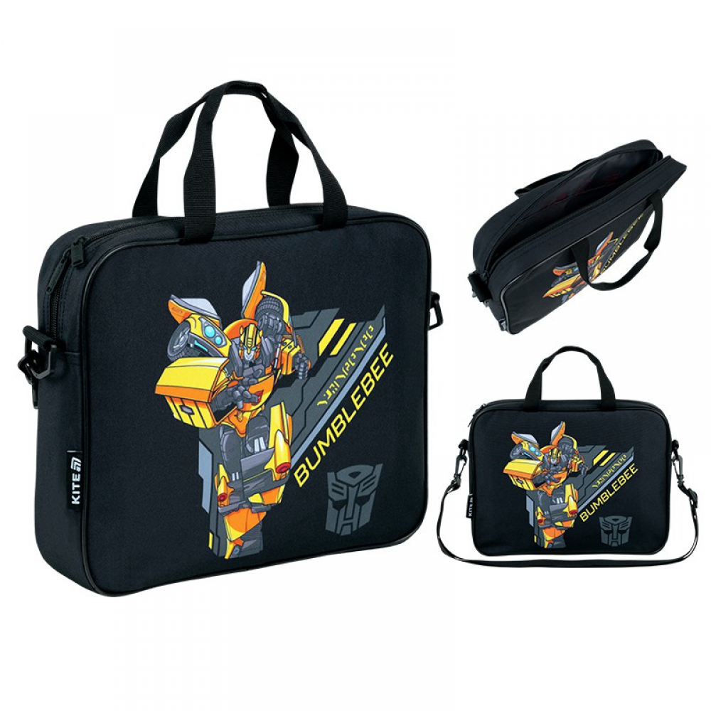 Шкільна текстильна сумка Kite A4 на блискавці TF26-589, 1 віділення, внутрішня кишеня, регульований ремінь