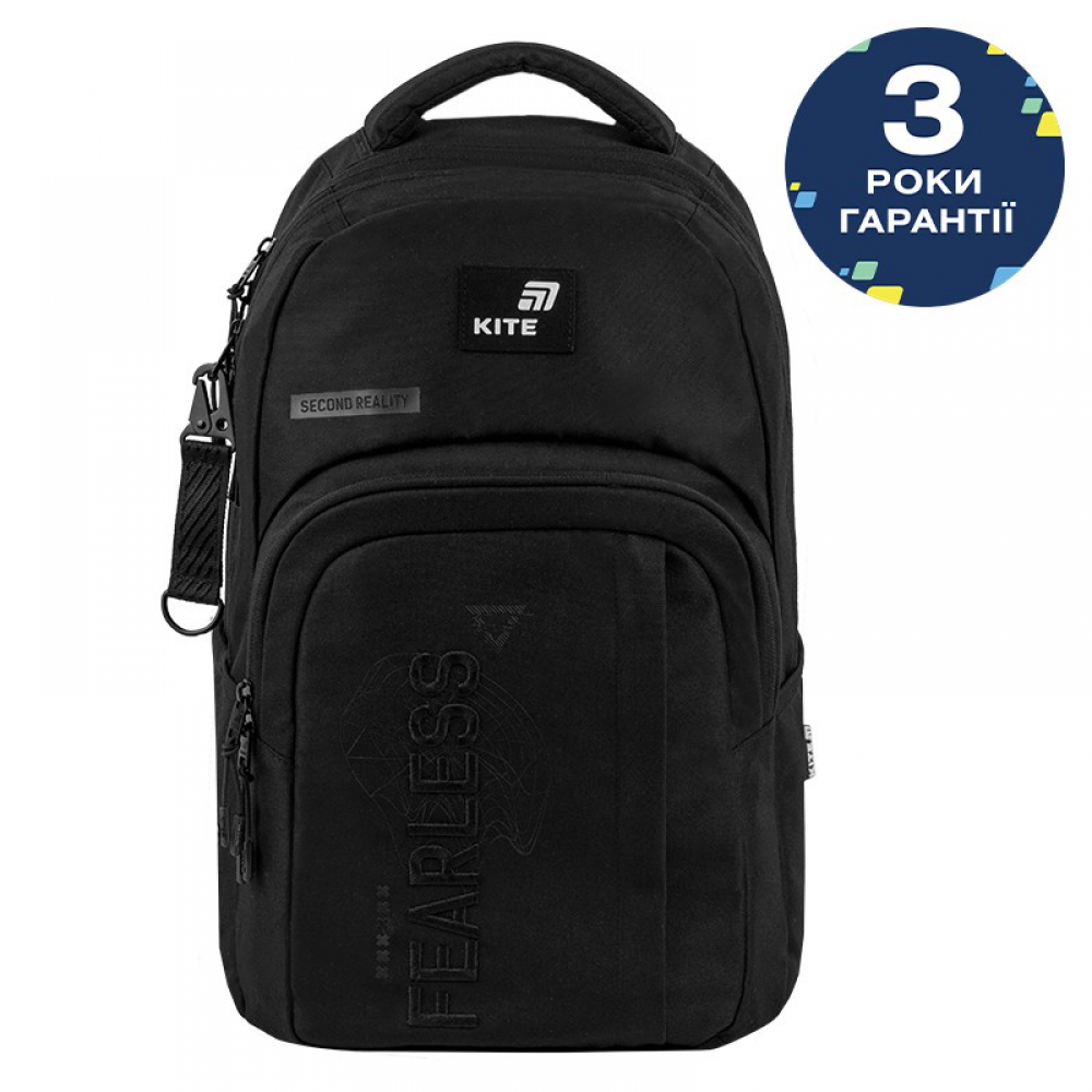 Рюкзак Kite Education teens K26-2578L. Анатомічна спинка Air Comfort, м'яка ущіл. ручка, 2 відділення, 2 передні, 2 бічні кишені, кишеня на спинці, кишені для ноутбука, планшета та телефона, органайзер, ключниця, нагрудний ремінь, світловідбивні ел.