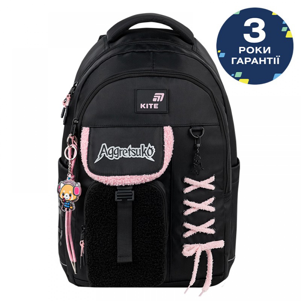 Рюкзак Kite Education teens AR26-2597L, анатомічна спинка Air Comfort, м'яка ущільнена ручка, 2 від., 2 передні, 2 бічні та 1 кишеня на спинці, кишені для ноутбука, планшета та тлф., органайзер, ключниця, нагрудний ремінь, світловідб. ел., підвіска