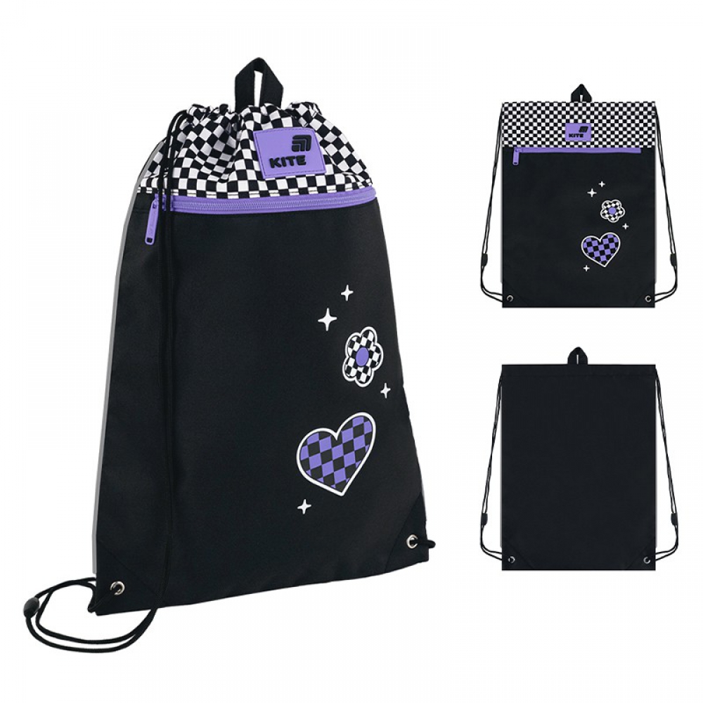 Сумка для взуття Kite K26-601M-41, 1 відділення, 1 передня кишеня, петля для вішалки, світловідбивні елементи