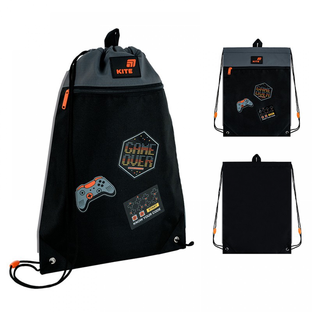 Сумка для взуття Kite K26-601M-46, 1 відділення, 1 передня кишеня, петля для вішалки, світловідбивні елементи