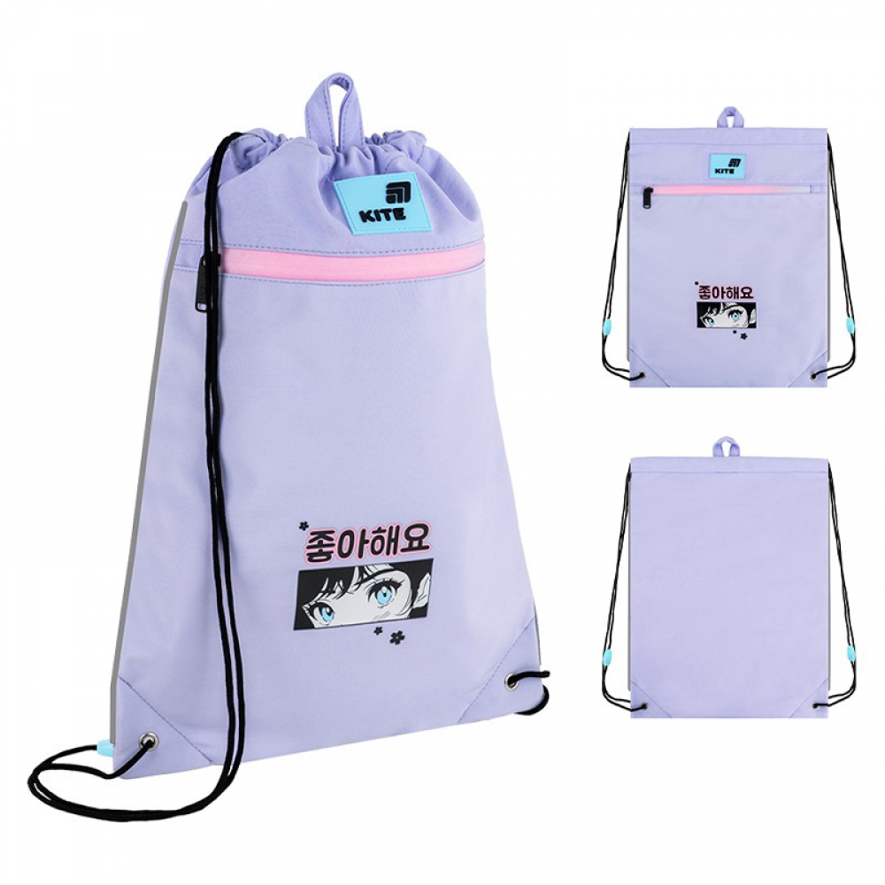 Сумка для взуття Kite K26-601M-44, 1 відділення, 1 передня кишеня, петля для вішалки, світловідбивні елементи