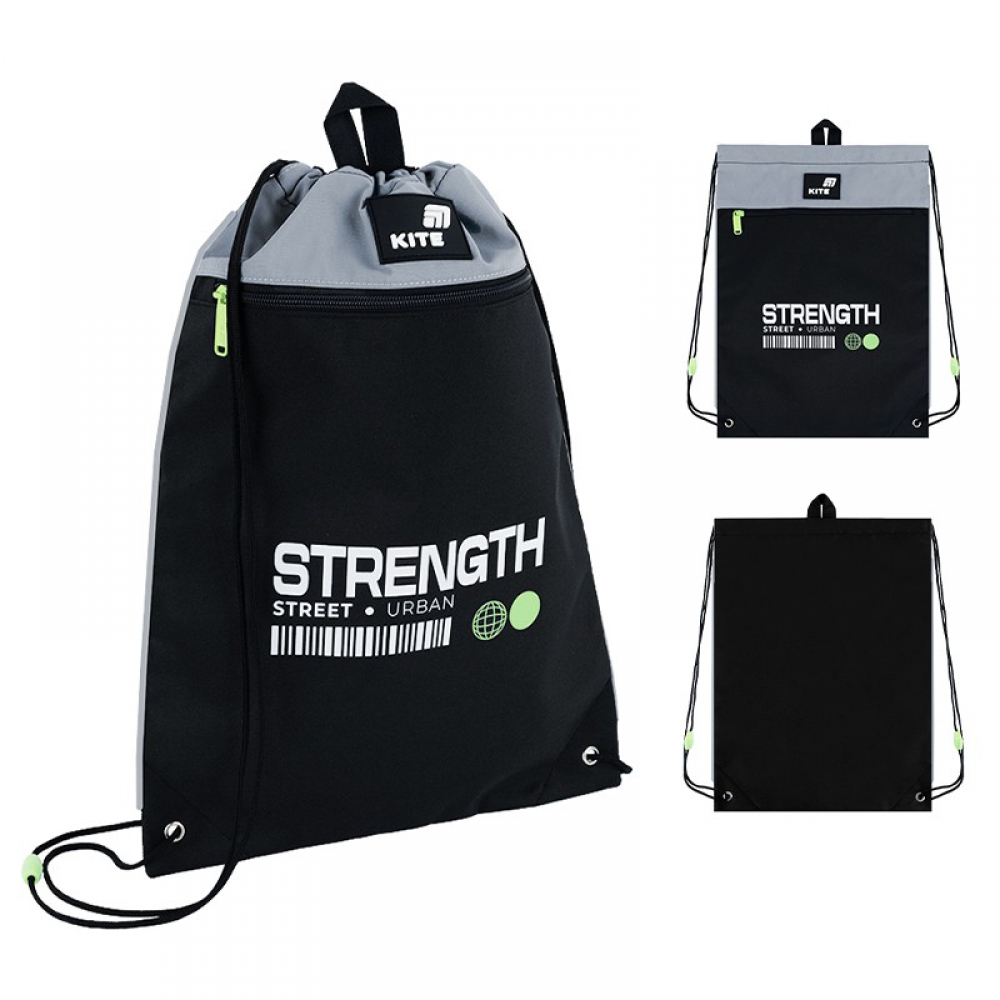 Сумка для взуття Kite K26-601M-49, 1 відділення, 1 передня кишеня, петля для вішалки, світловідбивні елементи