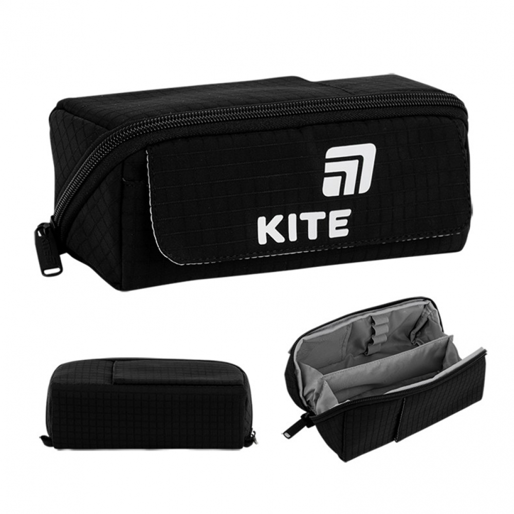 Пенал Kite K26-2702-6, 1 відділення на блискавці, 2 зовнішні кишені, внутрішня кишеня-роздільник на блискавці