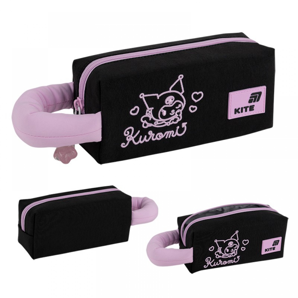 Пенал Kite HK26-2703-2, 1 відділення, м'яка ручка, об'ємна вишивка