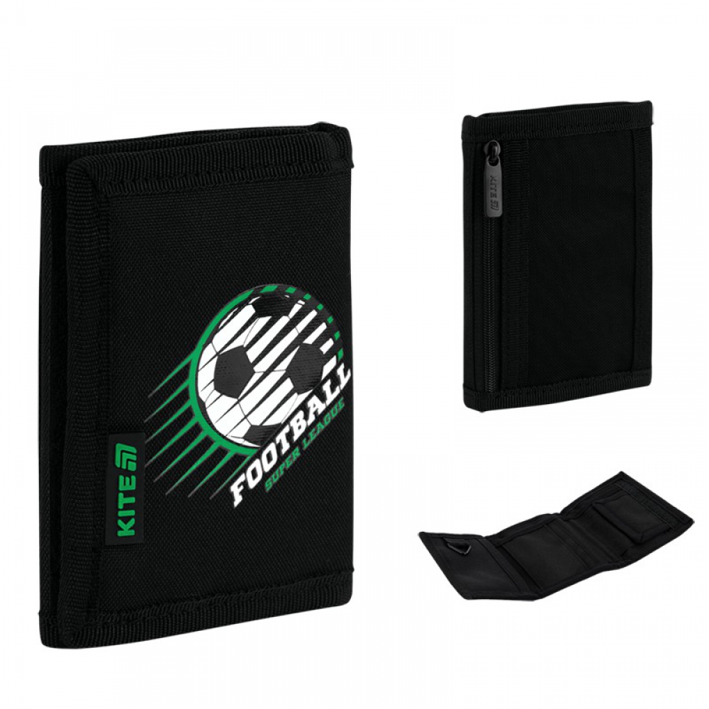 Гаманець Kite K26-598-2. 1 відділення, 1 зовнішня кишеня на блискавці з сіточкою, 5 кишень для карток, кишеня для монет на липуці, ключниця