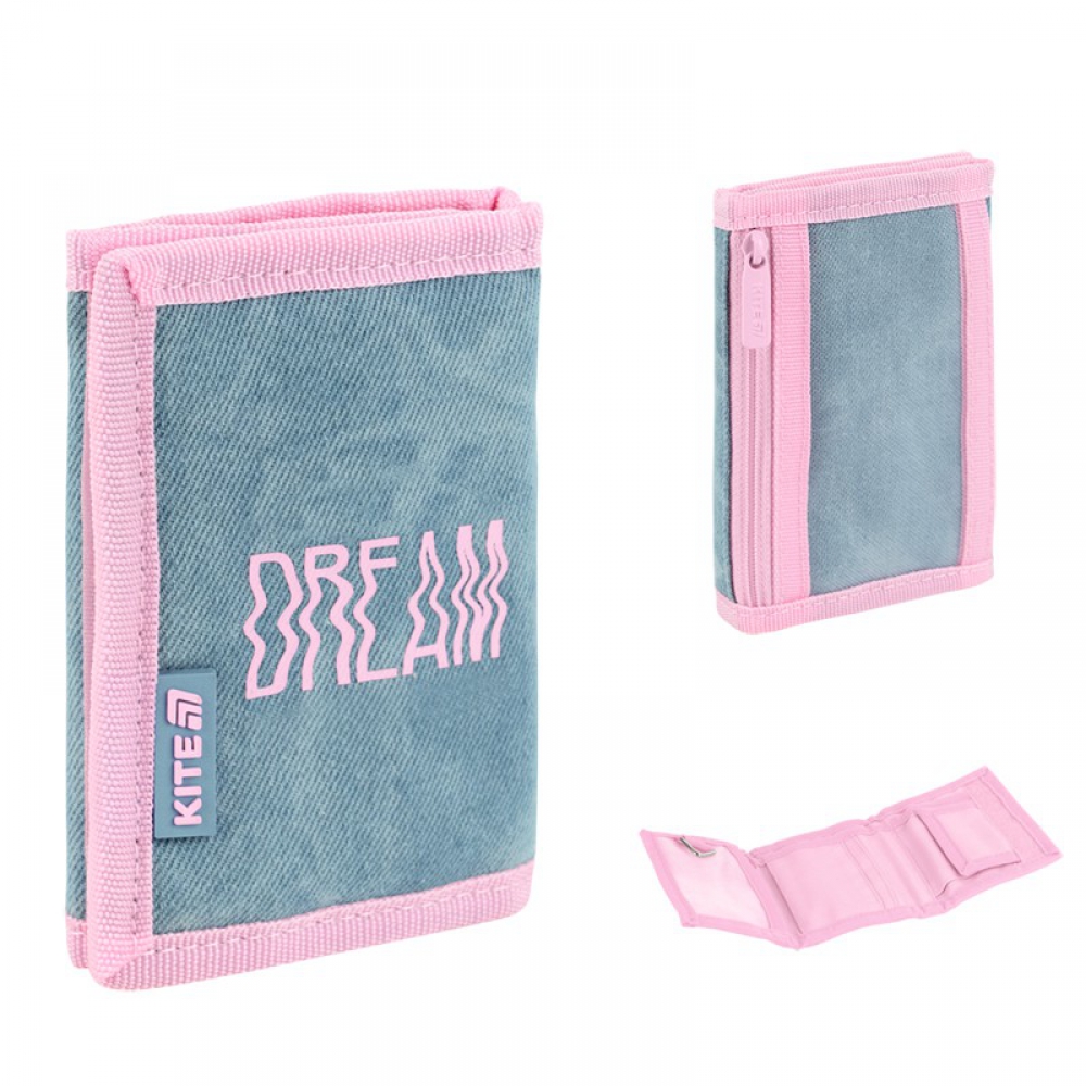 Гаманець Kite K26-598-5. 1 відділення, 1 зовнішня кишеня на блискавці з сіточкою, 5 кишень для карток, кишеня для монет на липуці, ключниця