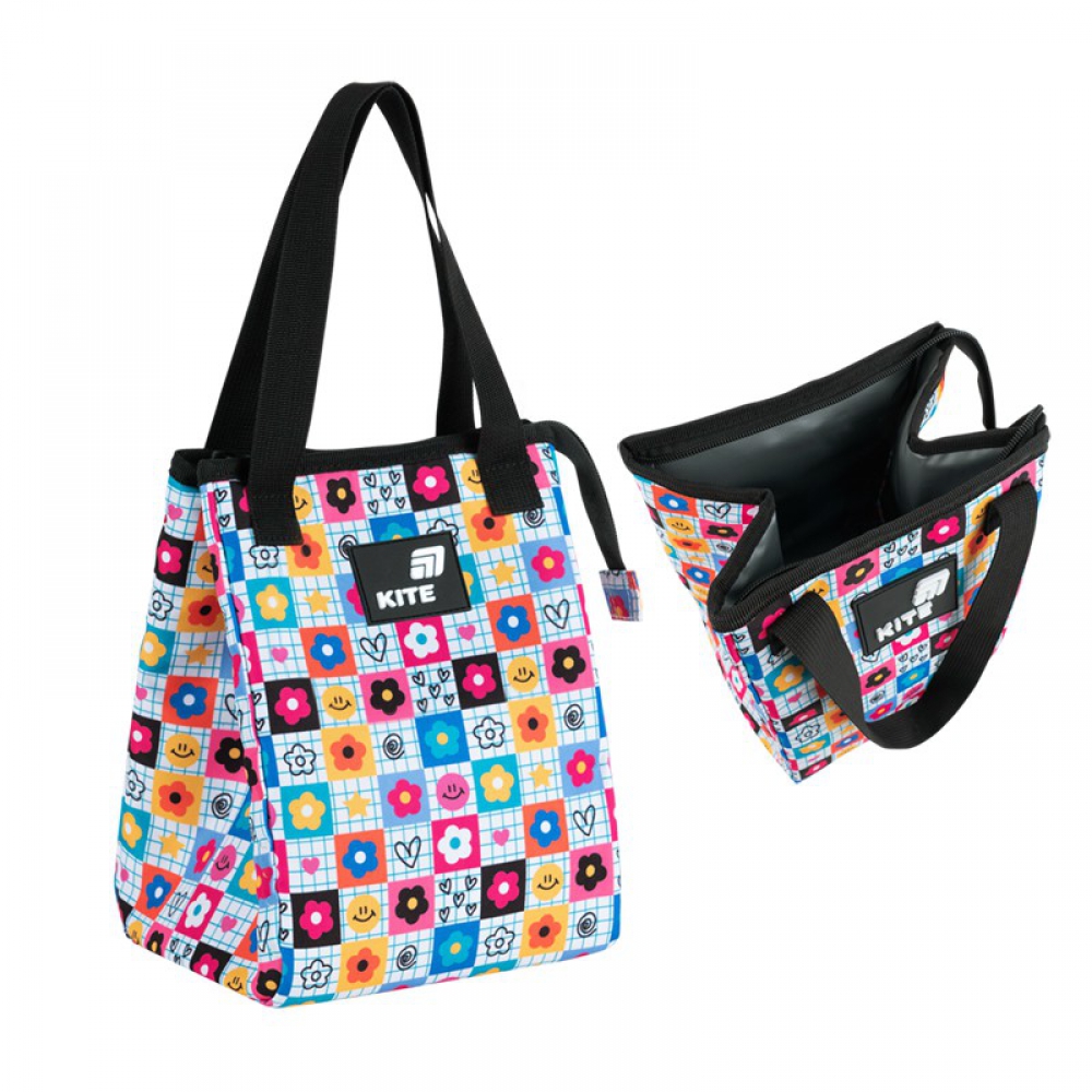 Сумка для ланчу на блискавці K26-2707-2. 1 відділення, термоізоляційна підкладка