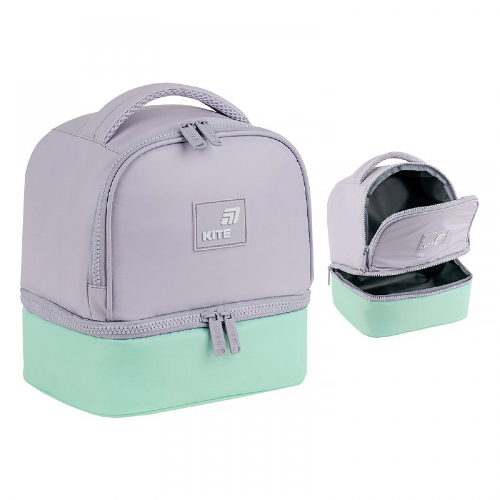 Сумка для ланчу K26-2708-4. 2 відділення, надійні блискавки, термоізоляційна підкладка