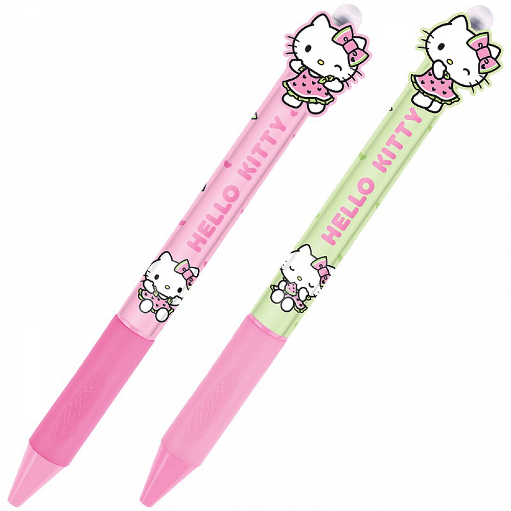 Ручка кулькова автоматична з фігуркою. Гумовий грип. Пишучий вузол - 0,5 мм. Колір чорнила - синій.