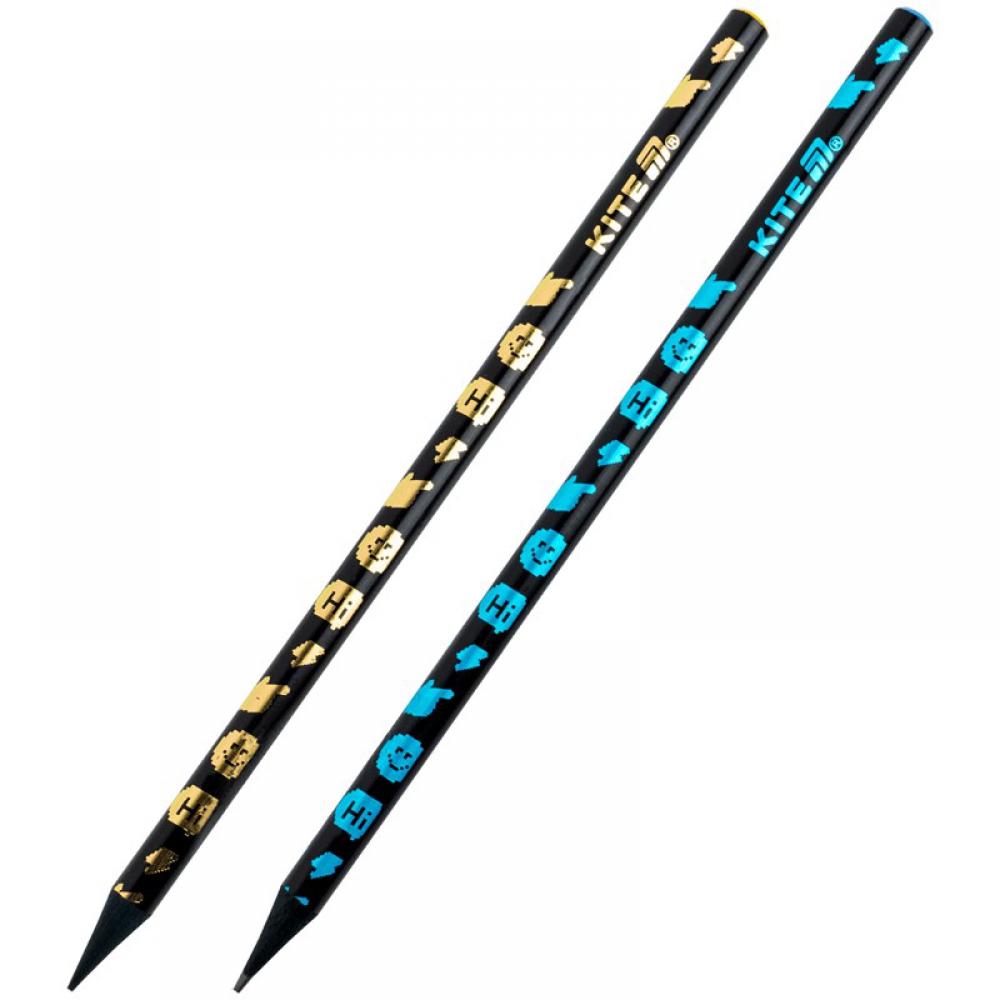 Олівець графітний, чорний корпус