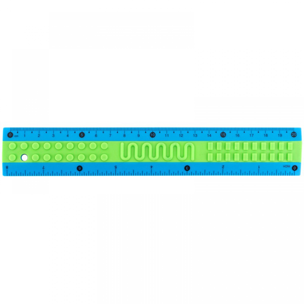 Лінійка пластикова 20см Kite Classic. Індивідуальна картонна упаковка з європідвісом.