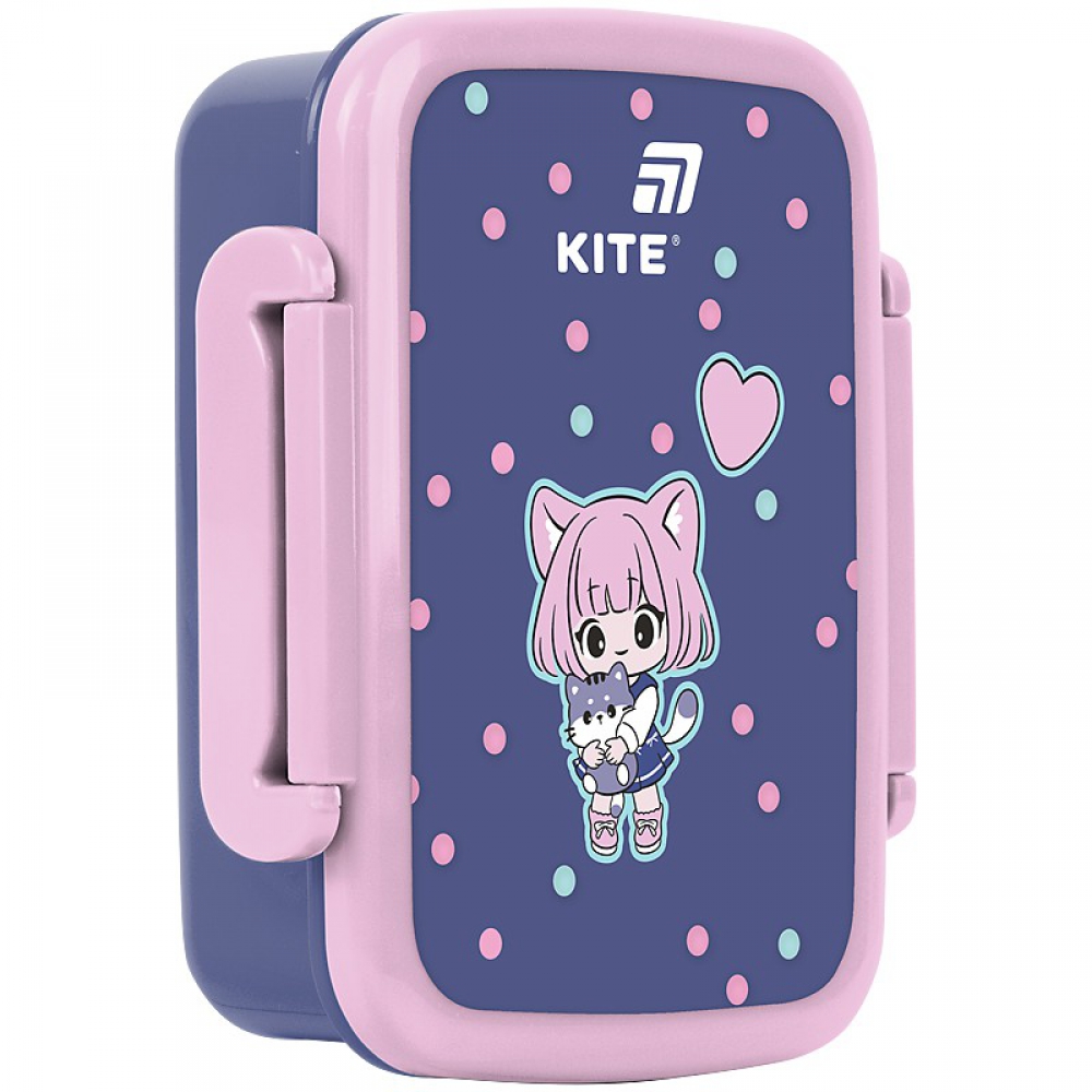 Ланчбокс для їжі. Виготовлений з харчового пластику. Має з'ємний розділювач. Об'єм 420 мл.