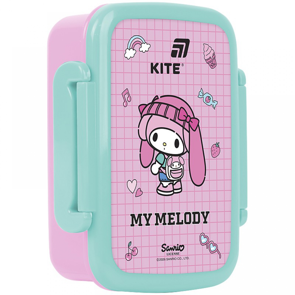 Ланчбокс для їжі. Виготовлений з харчового пластику. Має з'ємний розділювач. Об'єм 420 мл.