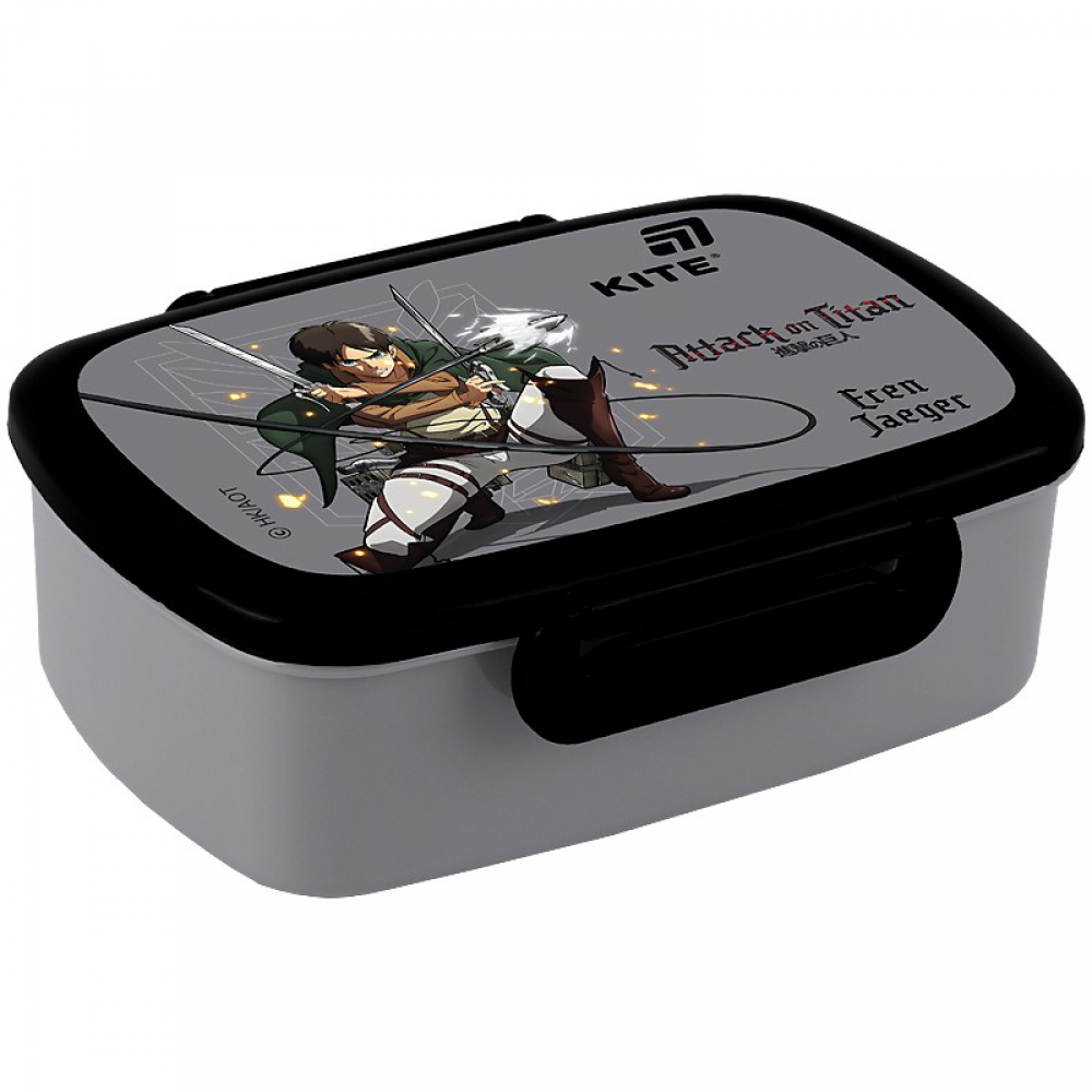 Ланчбокс для їжі. Виготовлений з харчового пластику. Доповнений столовим приладдям та додатковою ємністю. Об'єм 750 мл.