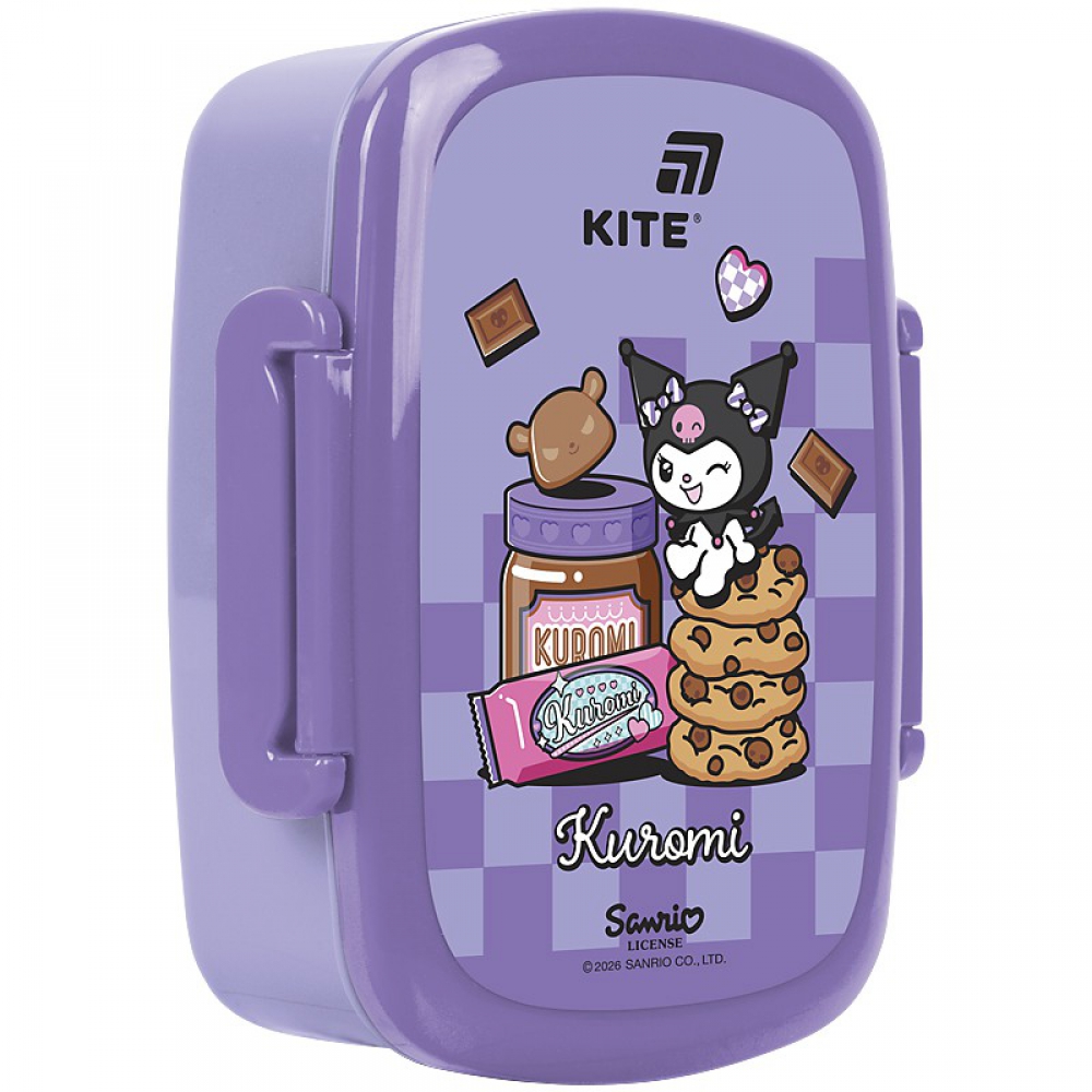 Ланчбокс для їжі. Виготовлений з харчового пластику. Доповнений столовим приладдям та додатковою ємністю. Об'єм 750 мл.