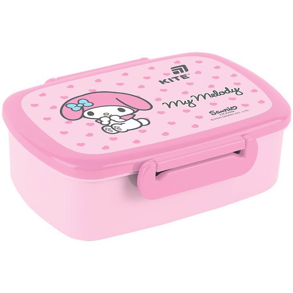 Ланчбокс для їжі. Виготовлений з харчового пластику. Доповнений столовим приладдям та додатковою ємністю. Об'єм 750 мл.