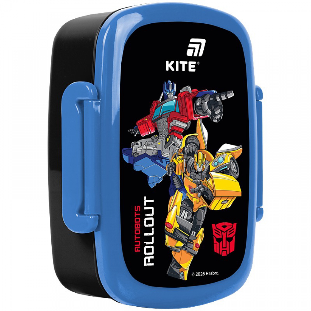 Ланчбокс для їжі. Виготовлений з харчового пластику. Доповнений столовим приладдям та додатковою ємністю. Об'єм 750 мл.