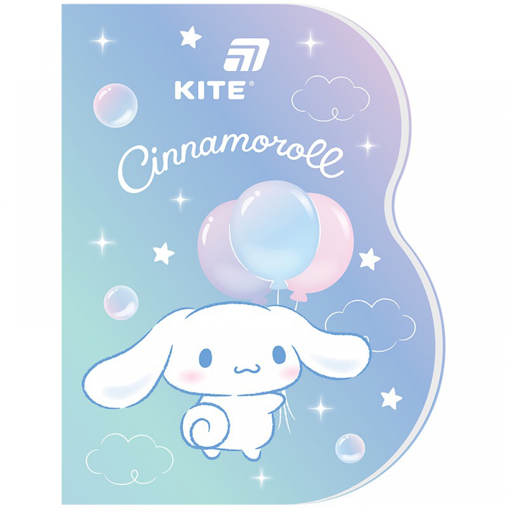 Блокнот клейовий з фігурною вирубкою. Формат А6, 60 аркушів, клітинка