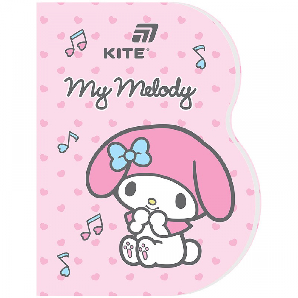 Блокнот клейовий з фігурною вирубкою. Формат А6, 60 аркушів, клітинка