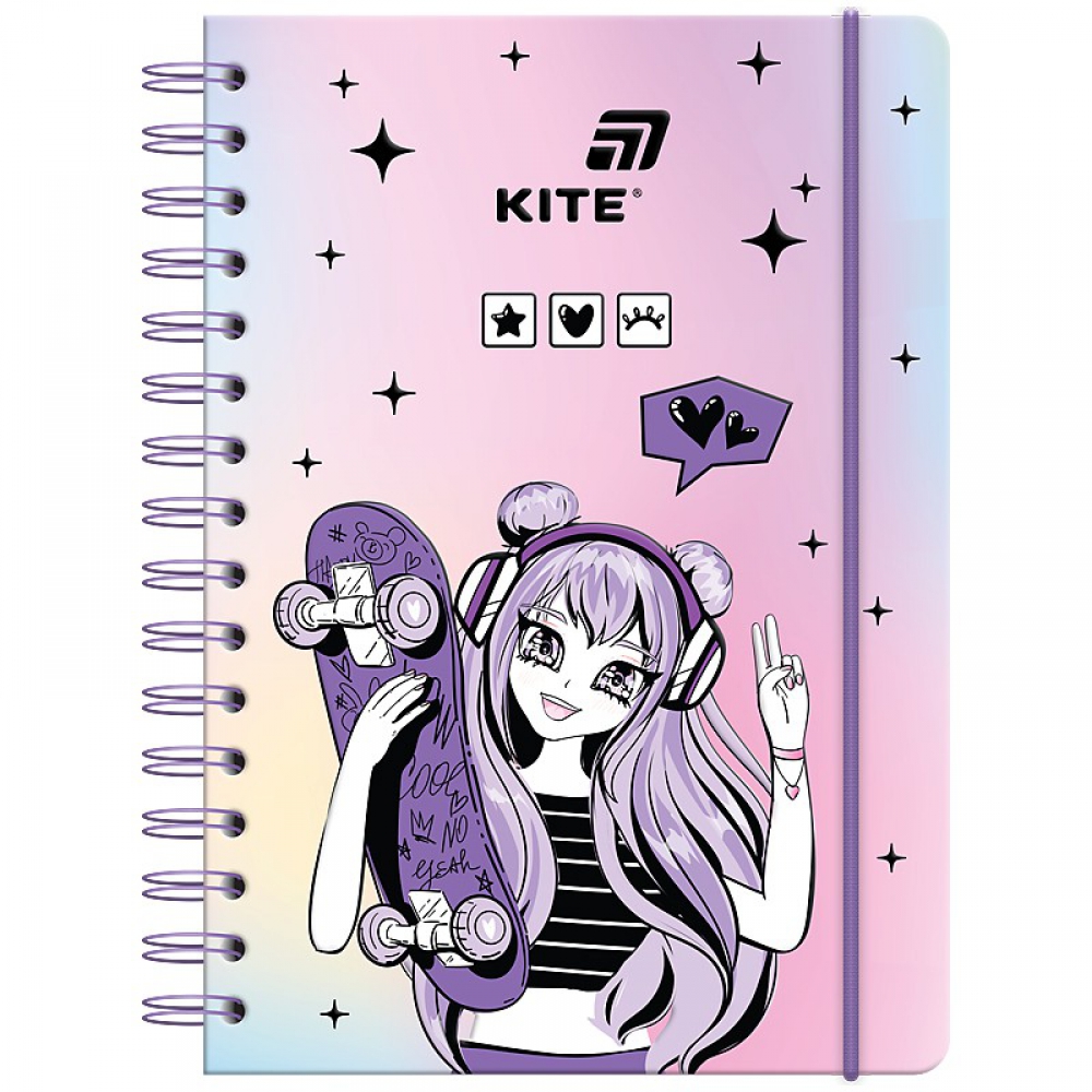 Блокнот на спіралі А5, 80 арк., кл., Anime Dream
