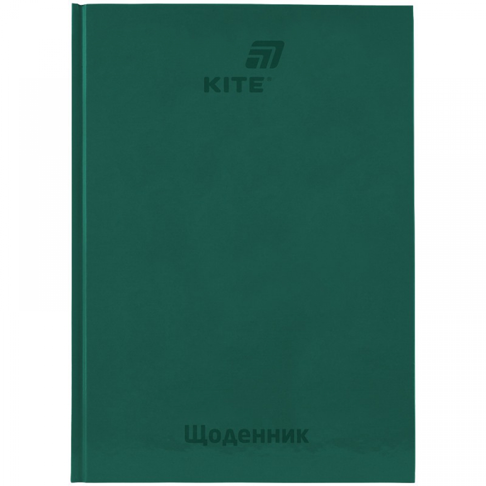 Щоденник шкільний, тверда обкл, зелений