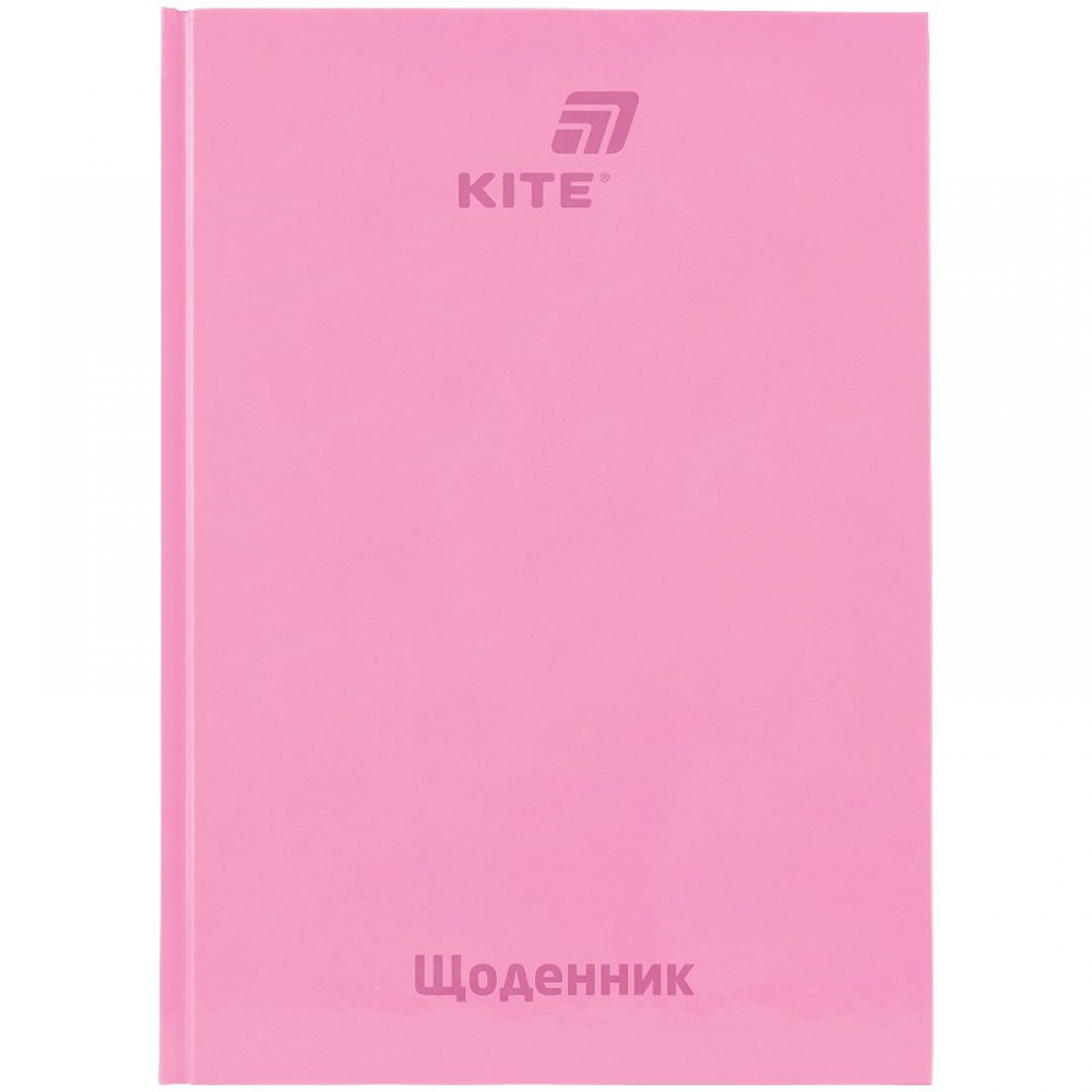 Щоденник шкільний, тверда обкл, рожевий