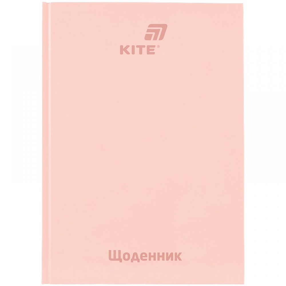 Щоденник шкільний, тверда обкл, світло рожевий