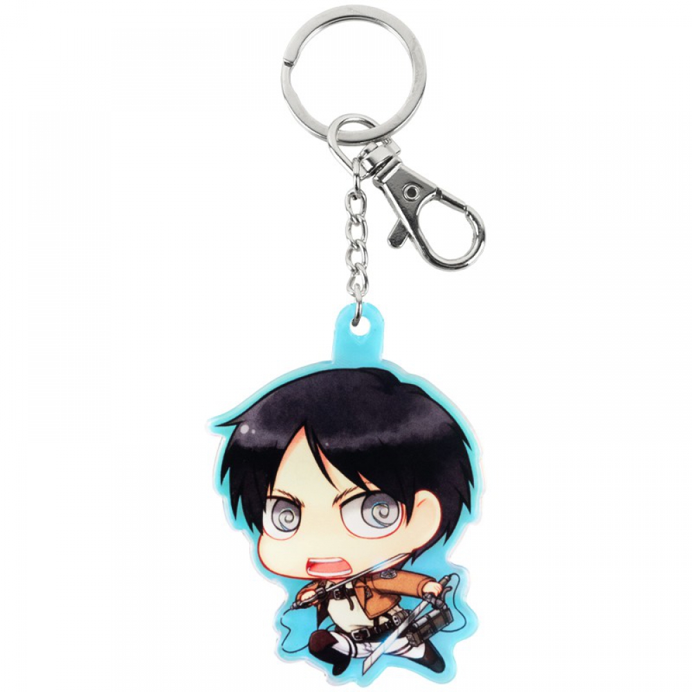 Брелок-підвіска з акрилу AT26-3001, з металевою фурнітурою на карабіні