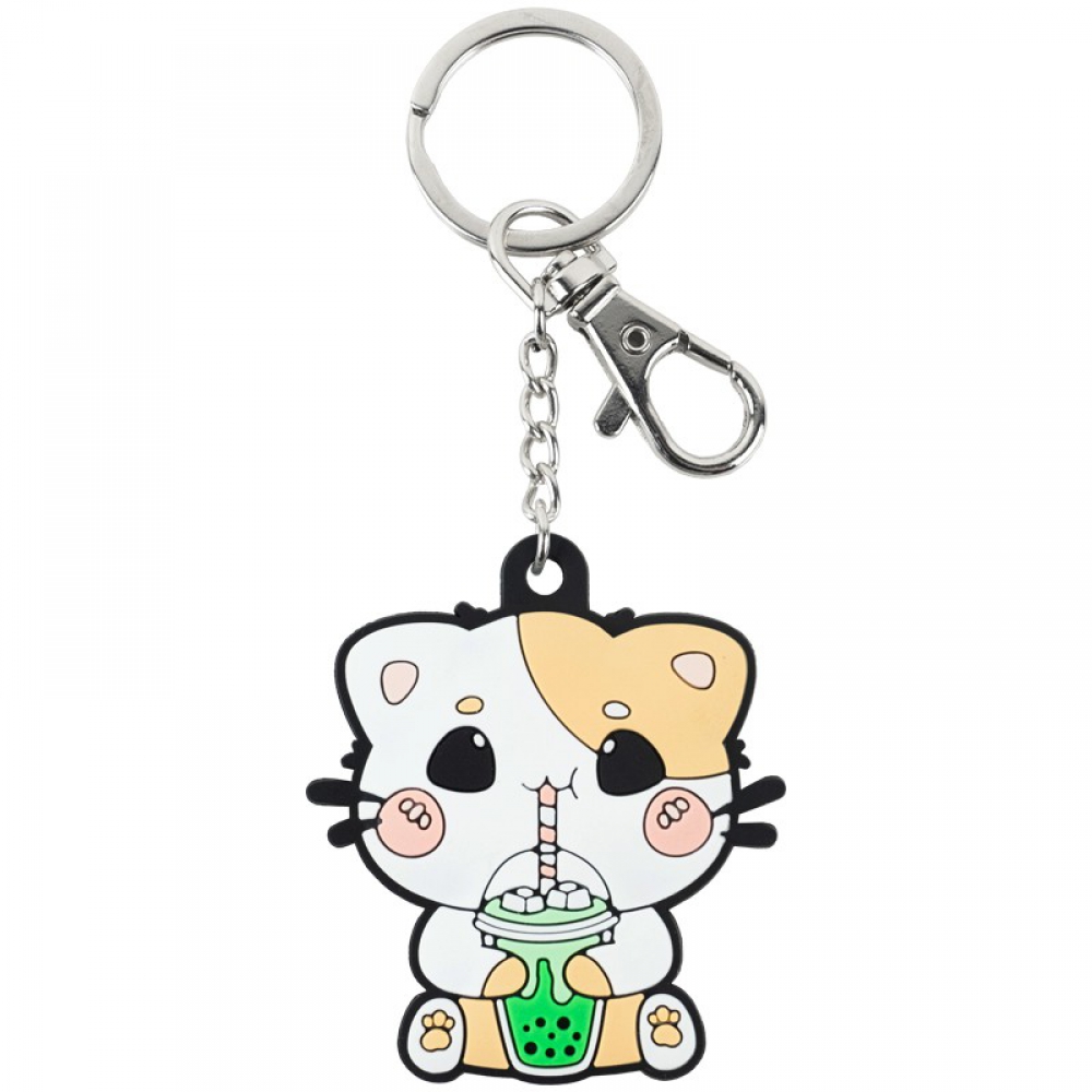 Брелок-підвіска з PVC матеріалу K26-3001-1, з металевою фурнітурою на карабіні