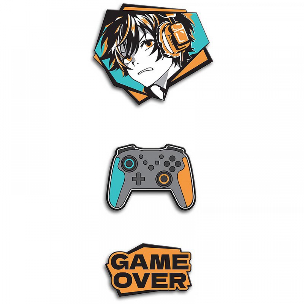 Набір із трьох бейджів на липучці K26-3012-2